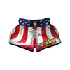 American Astronaut Print Muay Thai Boxing Shorts-grizzshop