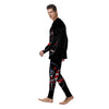 American Cannabis Leaf Flag Print Men's Pajamas-grizzshop