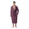 American Flag 4th of July Print Pattern Men's Robe-grizzshop