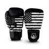 American Flag Black Print Boxing Gloves-grizzshop