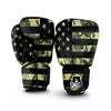 American Flag Camouflage Print Boxing Gloves-grizzshop