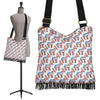 American Flag Donkey Pattern Print Crossbody Bags-grizzshop