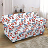 American Flag Donkey Pattern Print Loveseat Cover-grizzshop