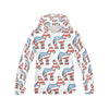 American Flag Donkey Pattern Print Men Pullover Hoodie-grizzshop