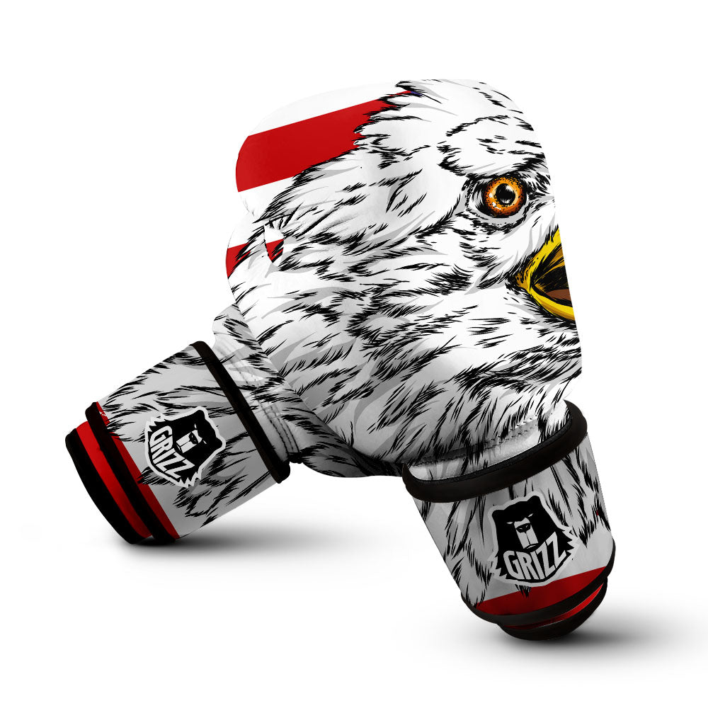 American Flag Eagle Print Boxing Gloves-grizzshop