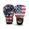 American Flag Grunge Print Boxing Gloves-grizzshop