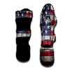 American Flag Grunge Print Muay Thai Shin Guards-grizzshop