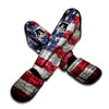 American Flag Grunge Print Muay Thai Shin Guards-grizzshop