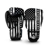 American Flag Grunge White And Black Print Boxing Gloves-grizzshop