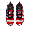 American Flag Knitted Print Black Sneaker-grizzshop