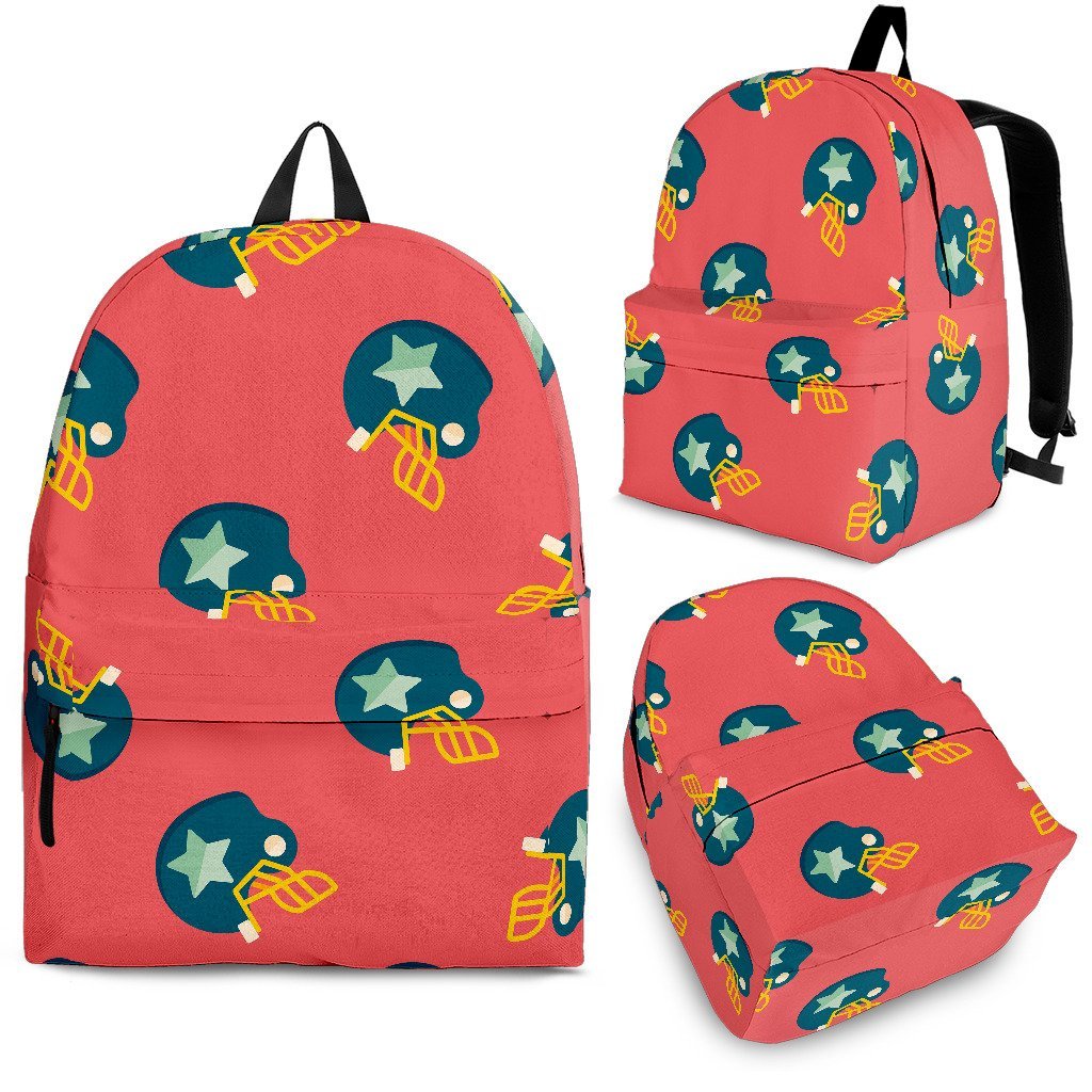 American Football Pattern Print Backpack-grizzshop