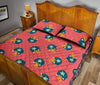 American Football Pattern Print Bed Set Quilt-grizzshop