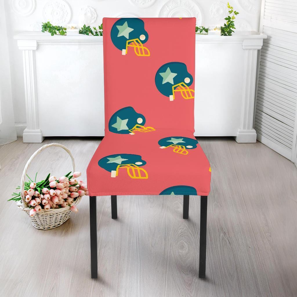 American Football Pattern Print Chair Cover-grizzshop