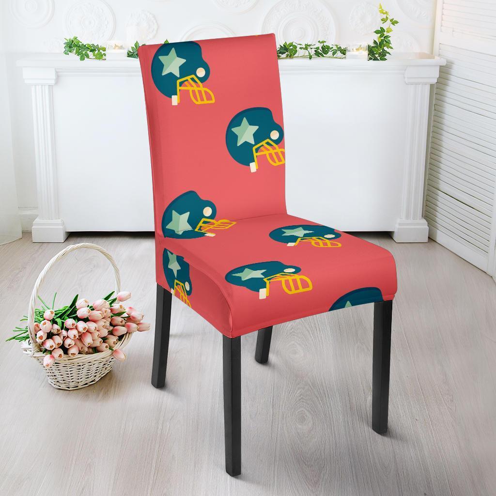 American Football Pattern Print Chair Cover-grizzshop