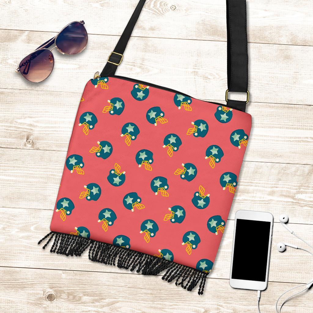 American Football Pattern Print Crossbody bags-grizzshop