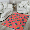 American Football Pattern Print Floor Mat-grizzshop