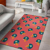 American Football Pattern Print Floor Mat-grizzshop