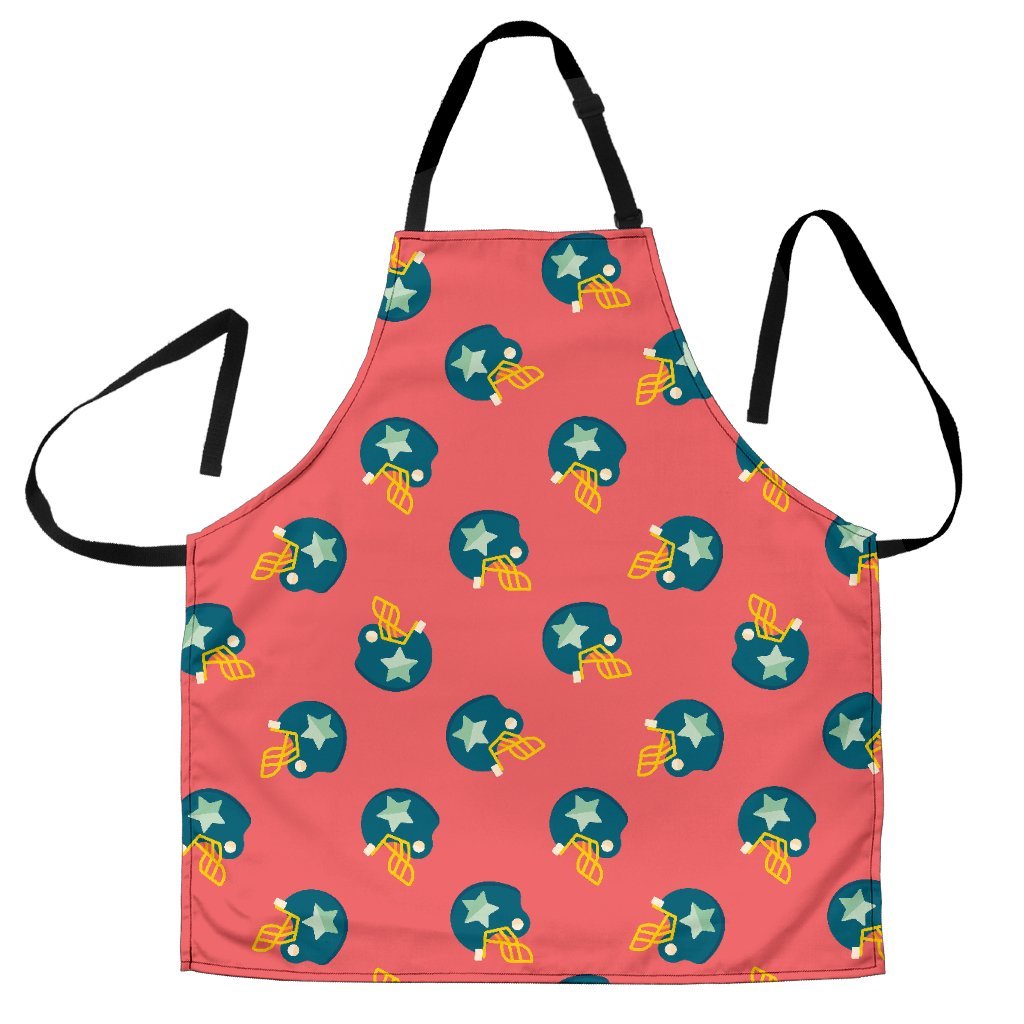 American Football Pattern Print Men's Apron-grizzshop