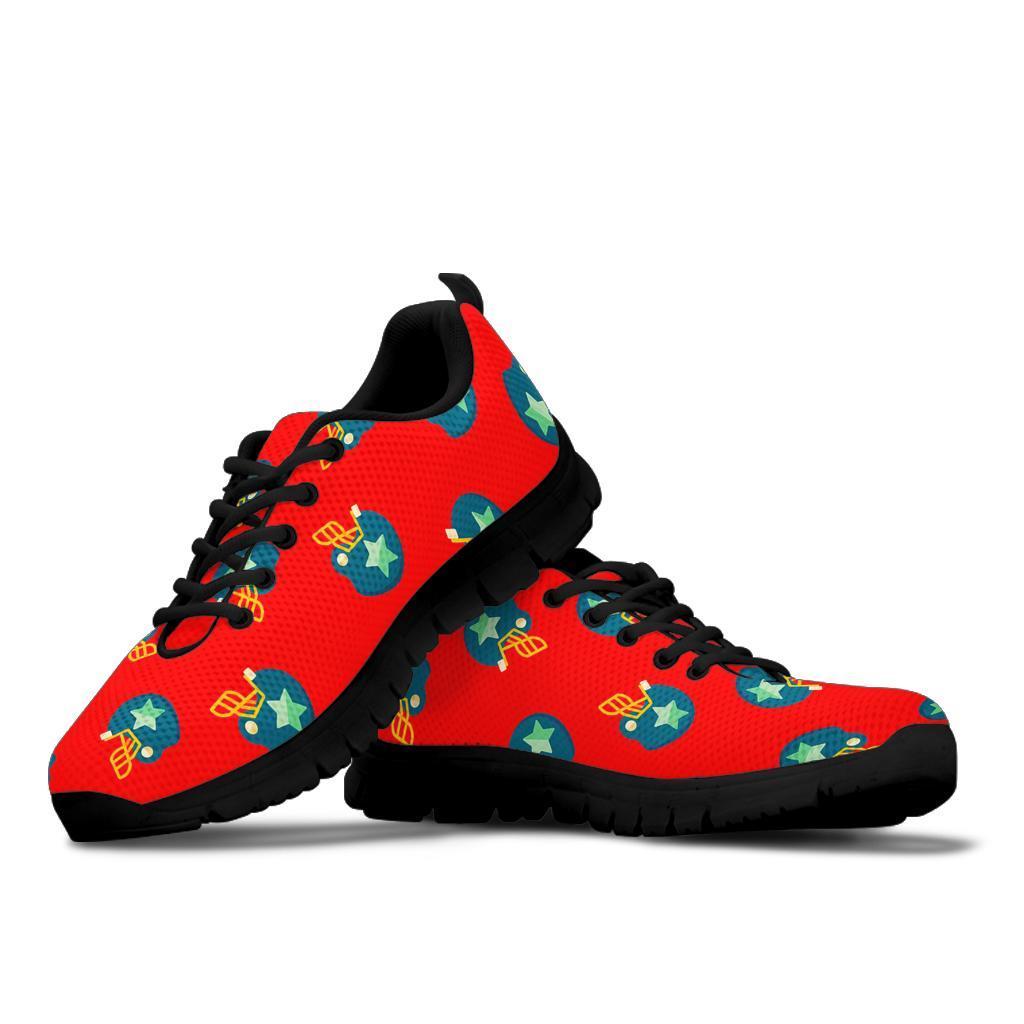 American Football Pattern Print Sneaker Shoes For Men Women-grizzshop