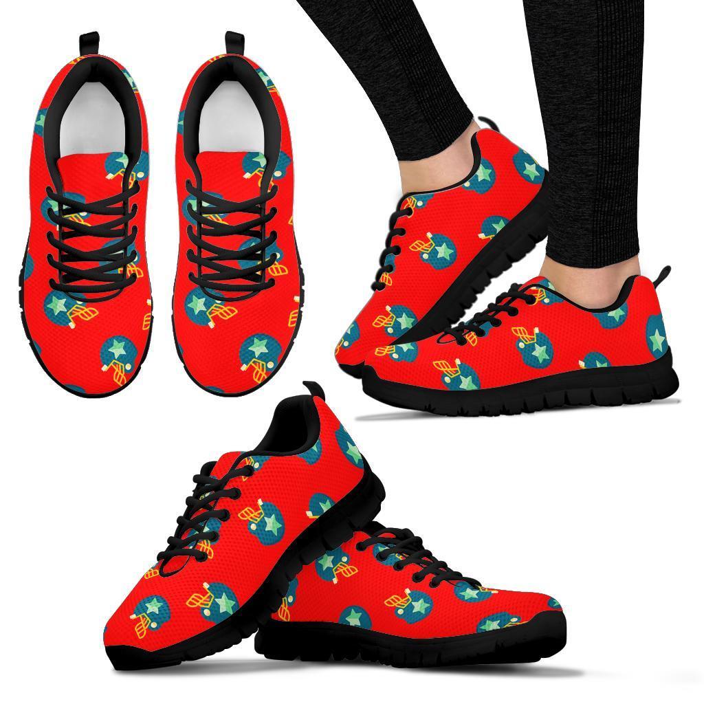 American Football Pattern Print Sneaker Shoes For Men Women-grizzshop