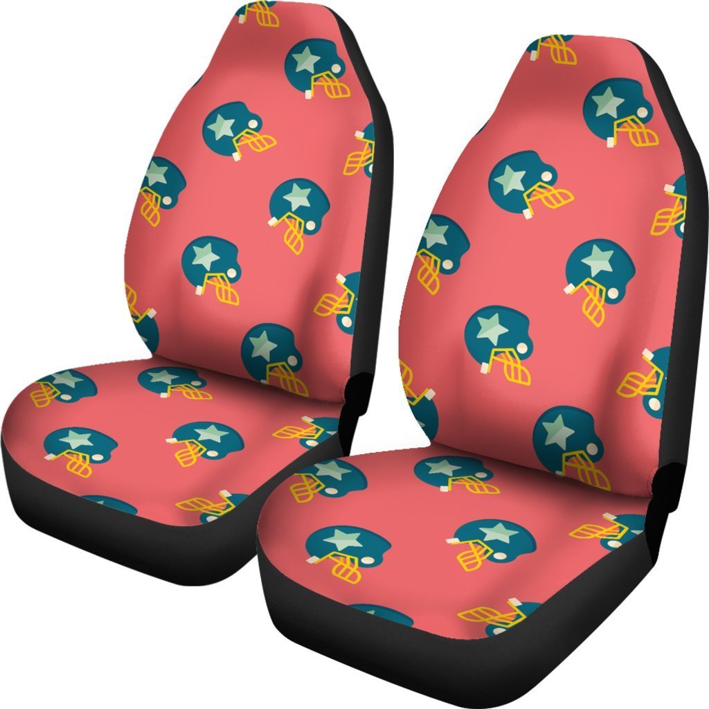 American Football Pattern Print Universal Fit Car Seat Covers-grizzshop