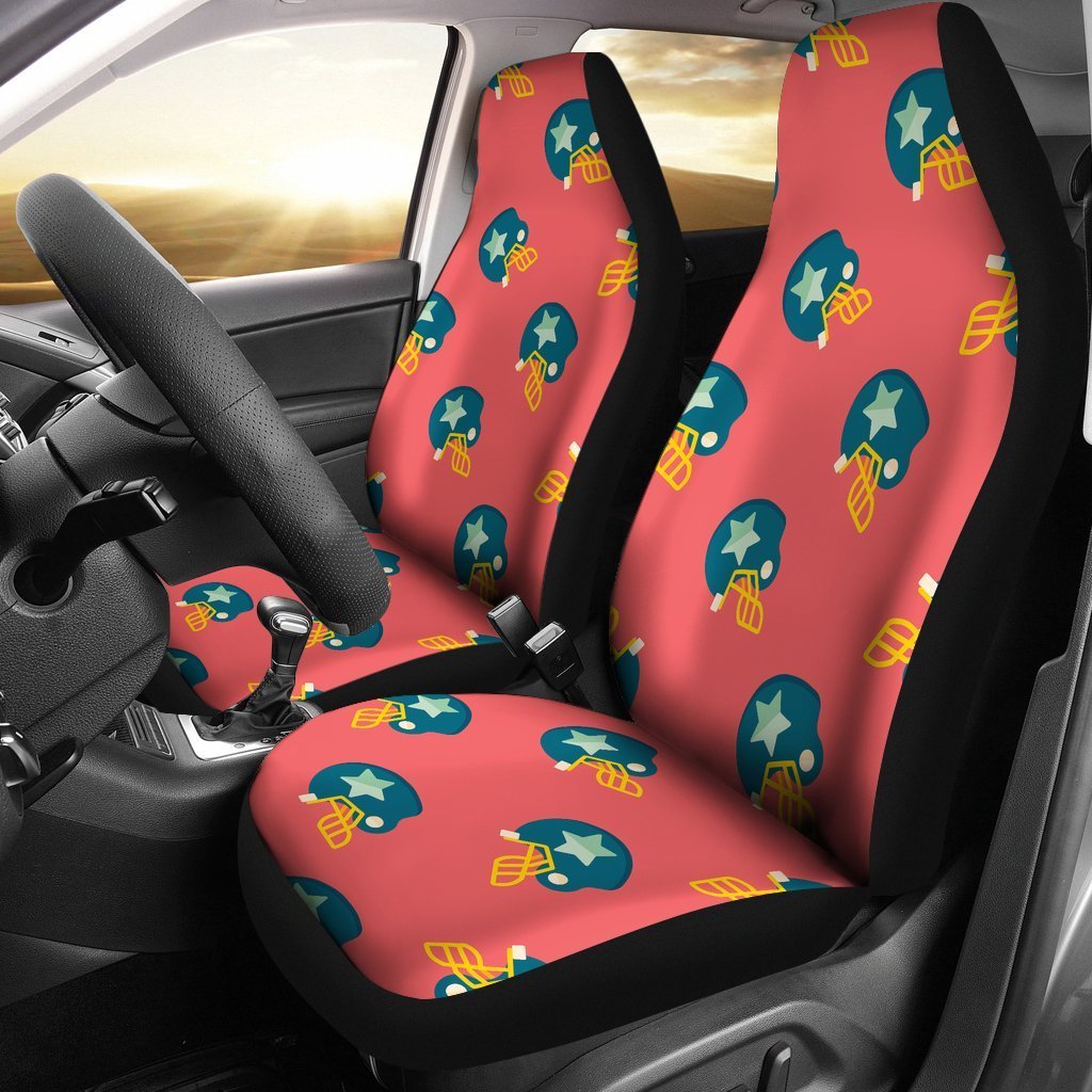 American Football Pattern Print Universal Fit Car Seat Covers-grizzshop