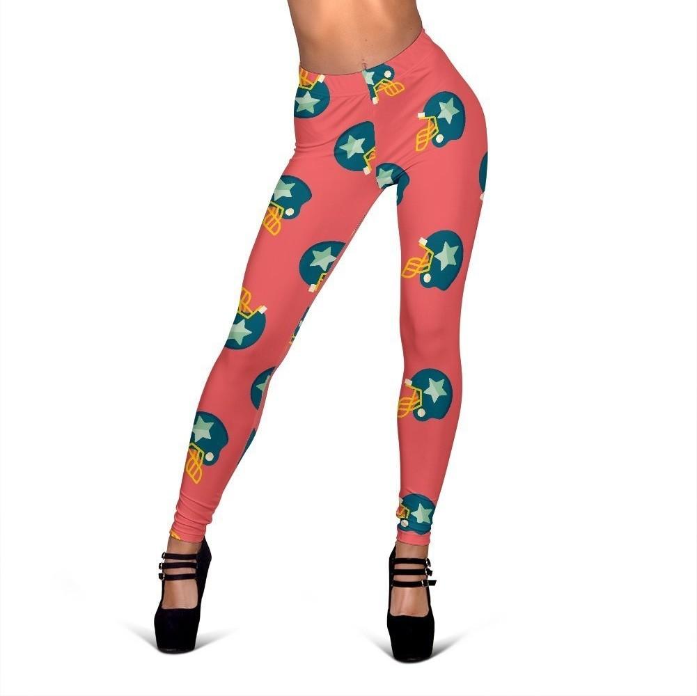 American Football Pattern Print Women Leggings-grizzshop