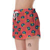 American Football Pattern Print Women's Shorts-grizzshop