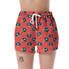 American Football Pattern Print Women's Shorts-grizzshop