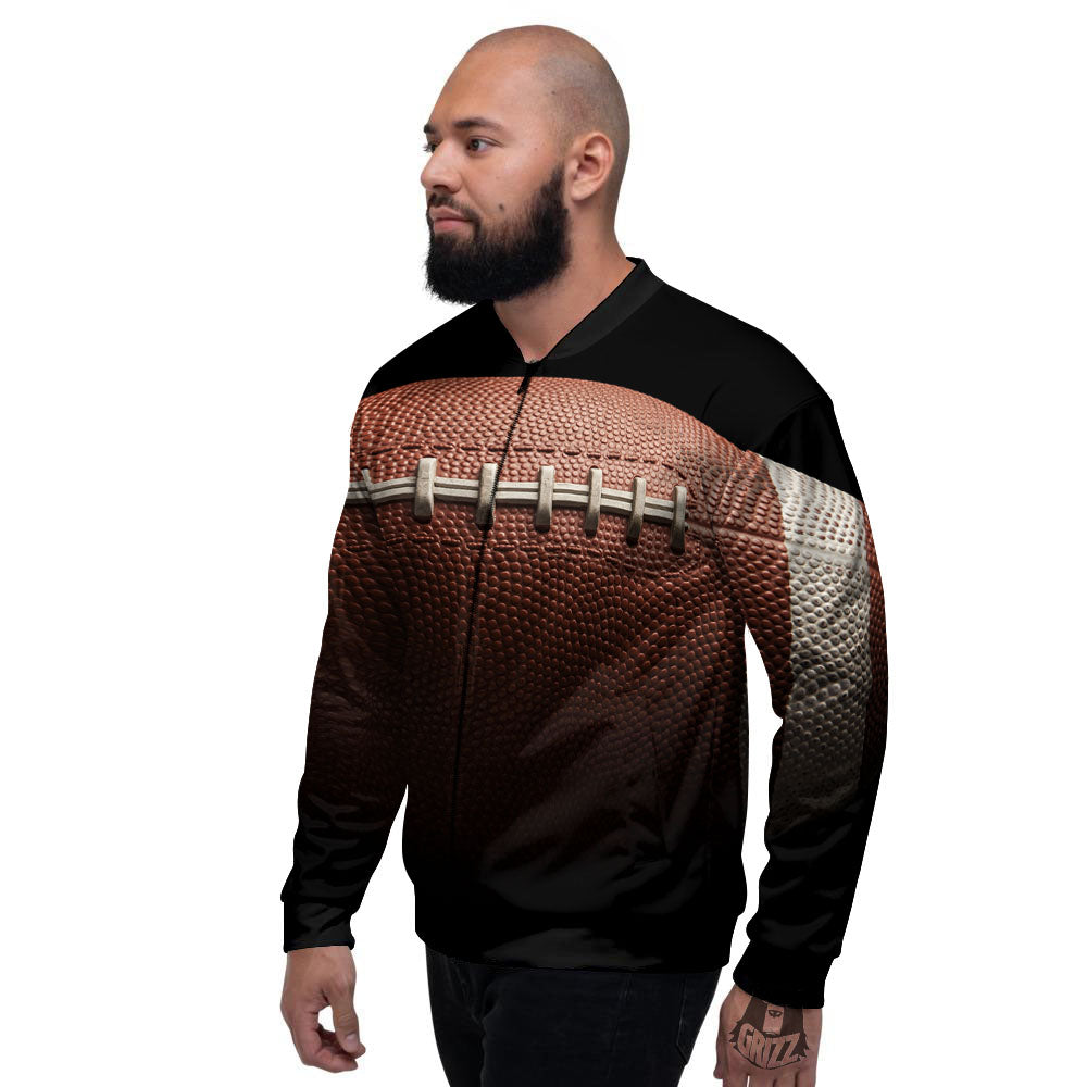 American Football Print Ball Men's Bomber Jacket-grizzshop