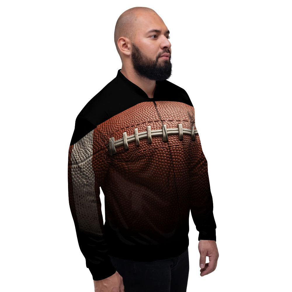American Football Print Ball Men's Bomber Jacket-grizzshop