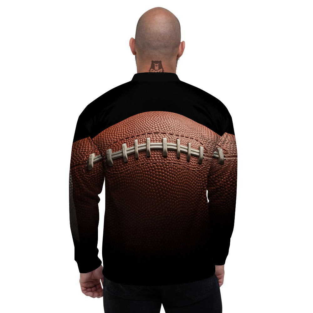 American Football Print Ball Men's Bomber Jacket-grizzshop