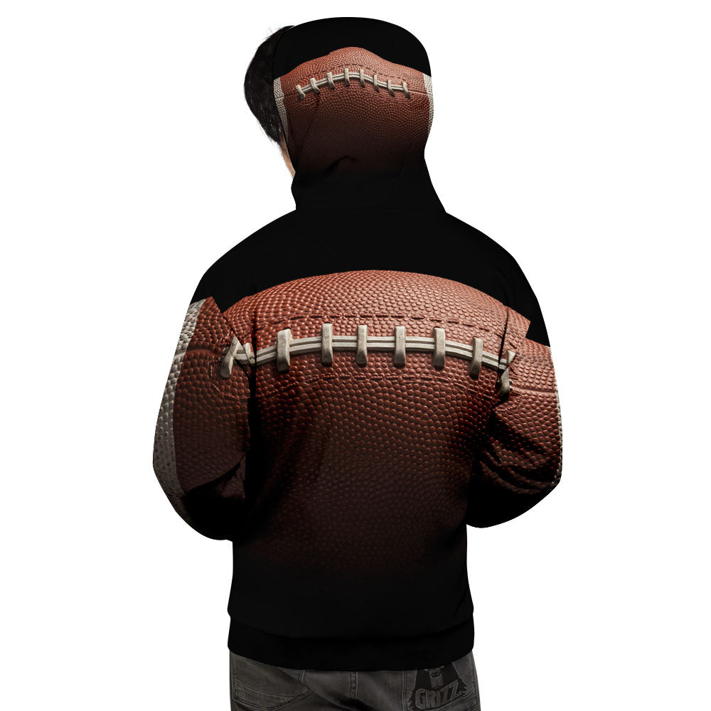 American Football Print Ball Men's Hoodie-grizzshop