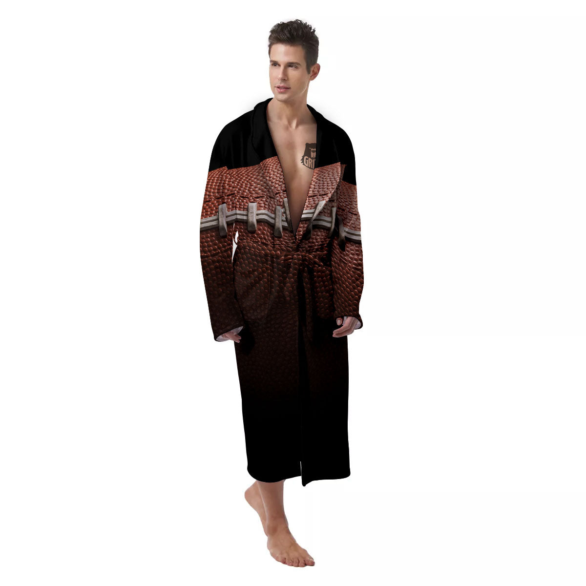 American Football Print Ball Men's Robe-grizzshop