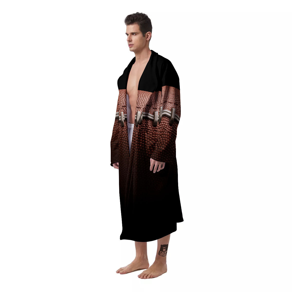 American Football Print Ball Men's Robe-grizzshop
