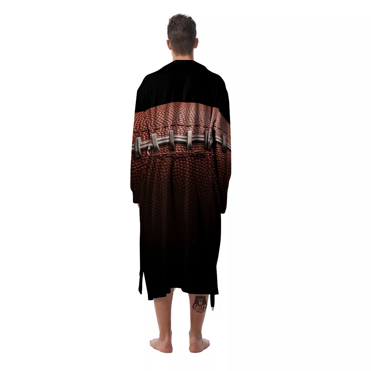 American Football Print Ball Men's Robe-grizzshop
