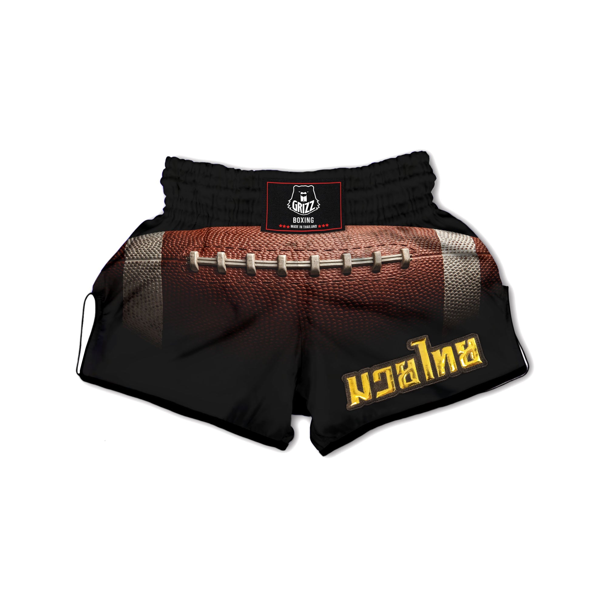 American Football Print Ball Muay Thai Boxing Shorts-grizzshop