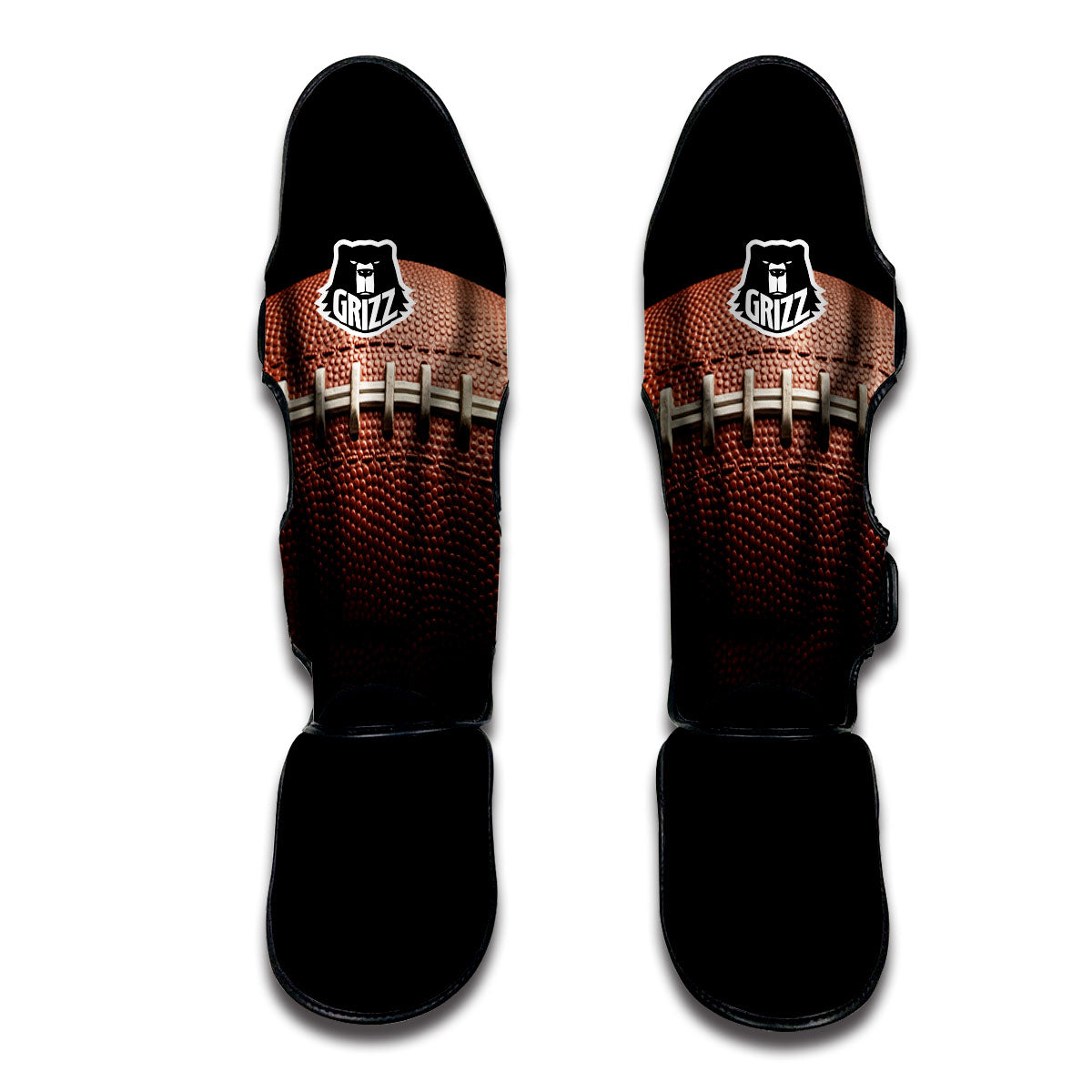 American Football Print Ball Muay Thai Shin Guards-grizzshop