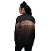 American Football Print Ball Women's Bomber Jacket-grizzshop