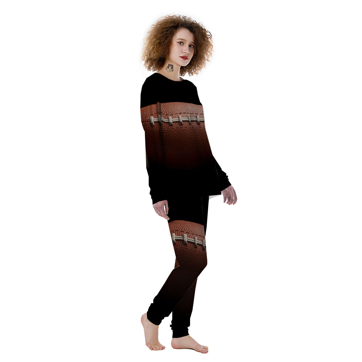 American Football Print Ball Women's Pajamas-grizzshop