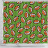 American Football Print Pattern Bathroom Shower Curtain-grizzshop