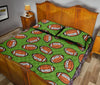 American Football Print Pattern Bed Set Quilt-grizzshop