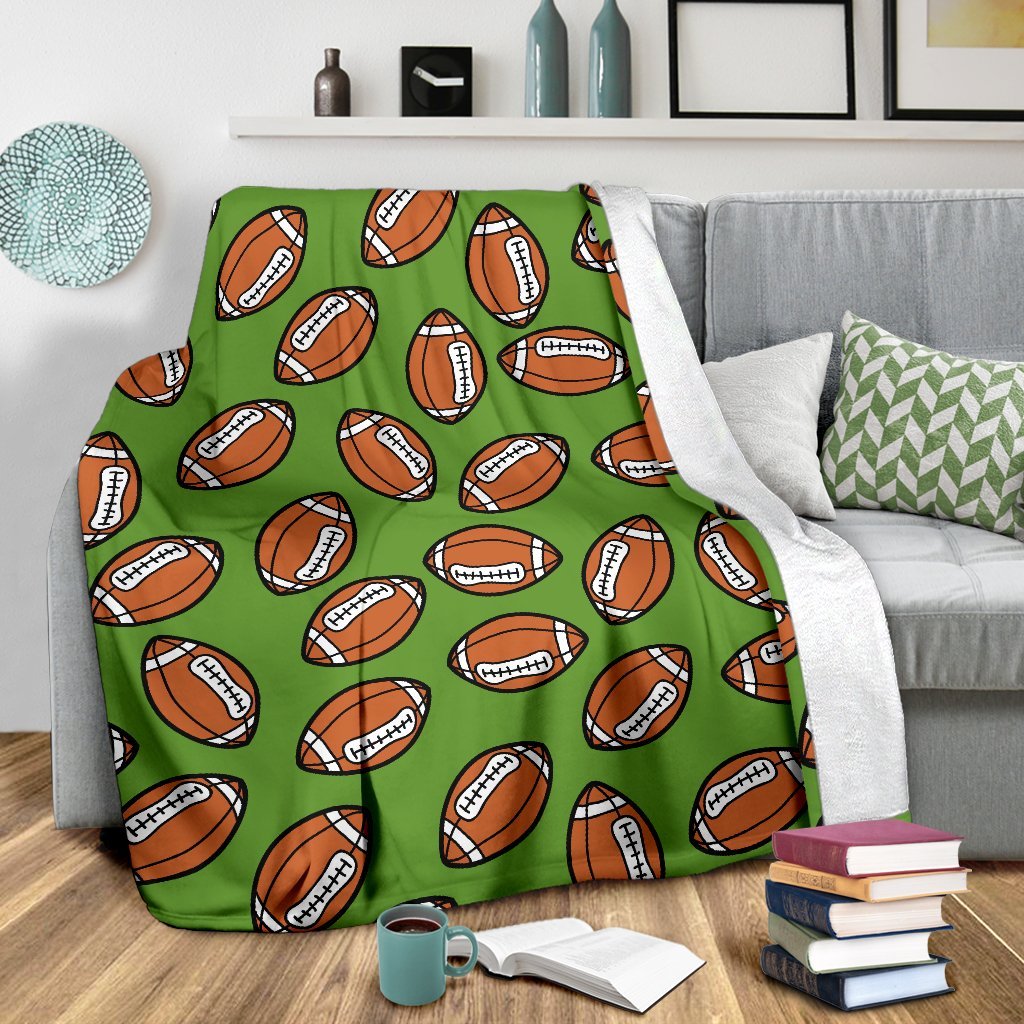 American Football Print Pattern Blanket-grizzshop