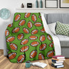 American Football Print Pattern Blanket-grizzshop