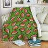 American Football Print Pattern Blanket-grizzshop