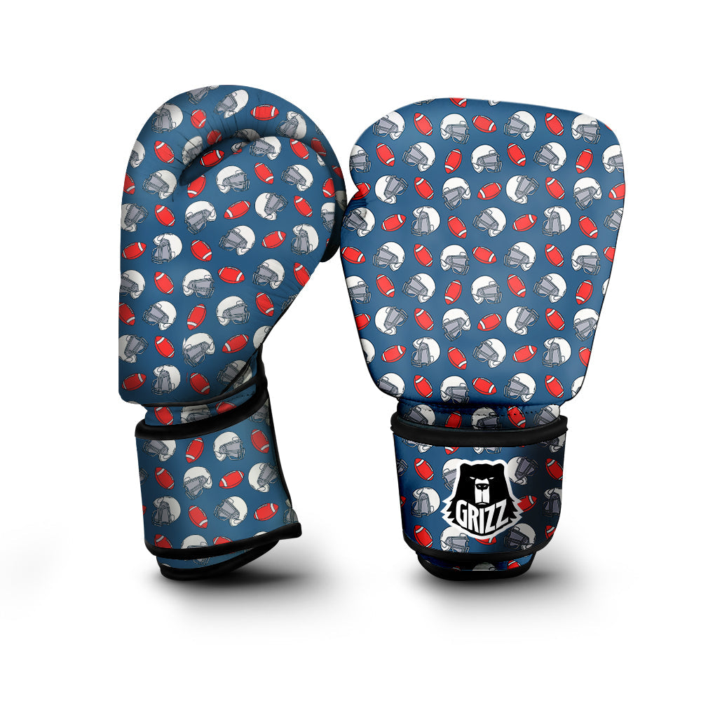 American Football Print Pattern Boxing Gloves-grizzshop