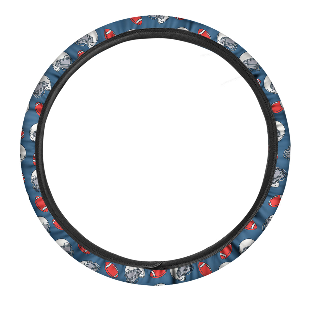 American Football Print Pattern Car Steering Wheel Cover-grizzshop