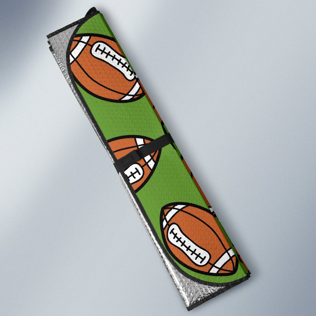 American Football Print Pattern Car Sun Shade-grizzshop