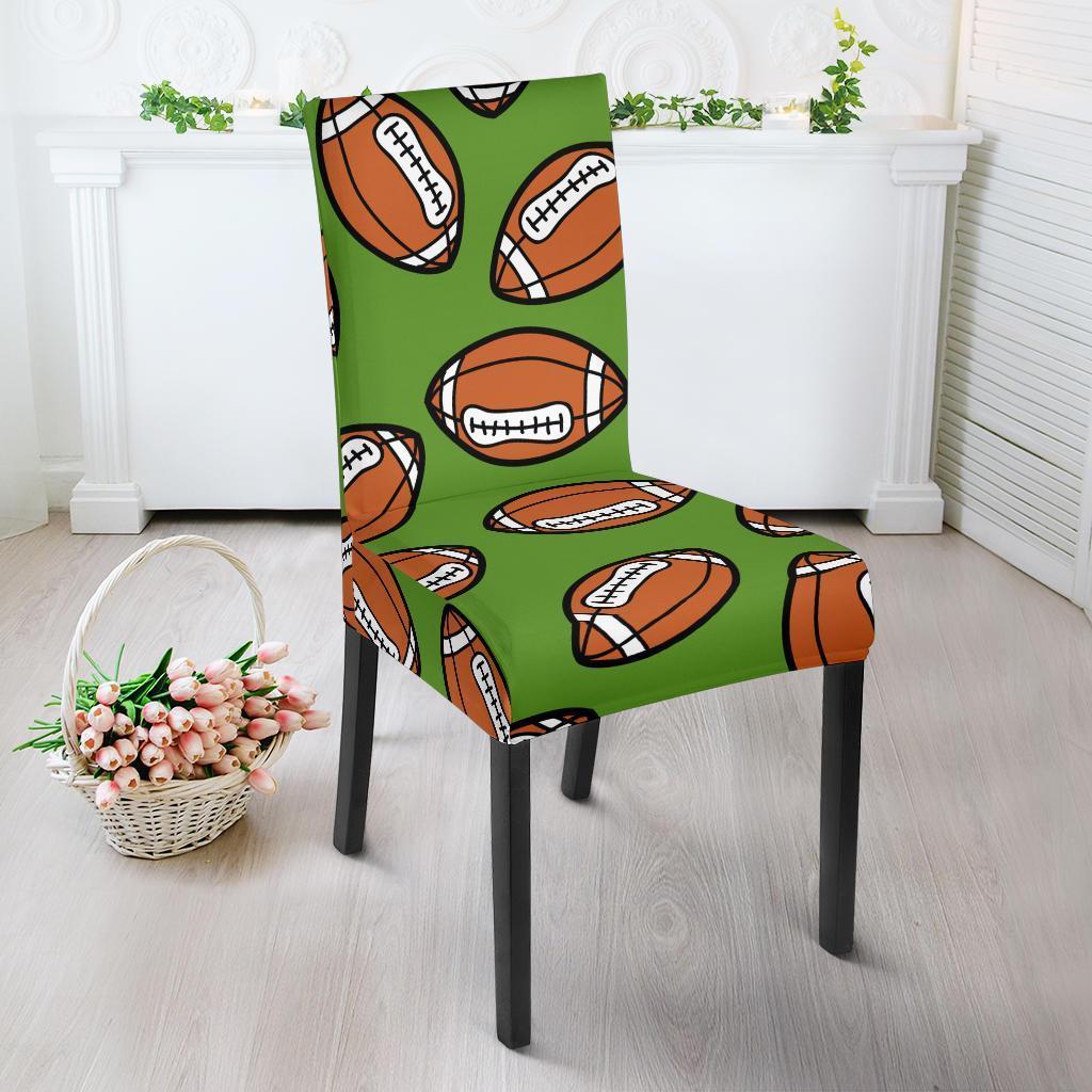 American Football Print Pattern Chair Cover-grizzshop