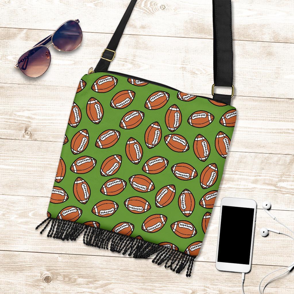 American Football Print Pattern Crossbody bags-grizzshop